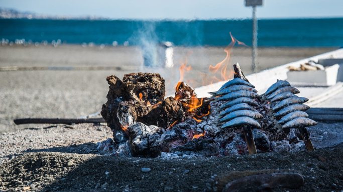 Espetos de sardinas